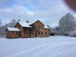 Solberga station vintertid 2018